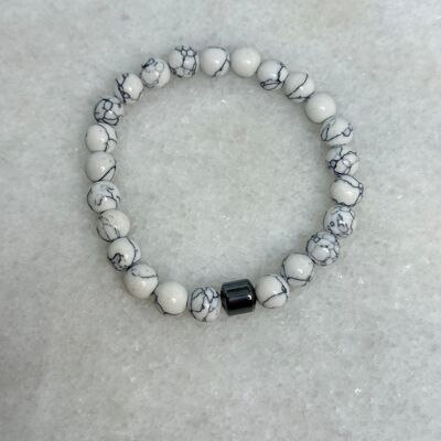 Bracciale Serenity - Howlite bianca