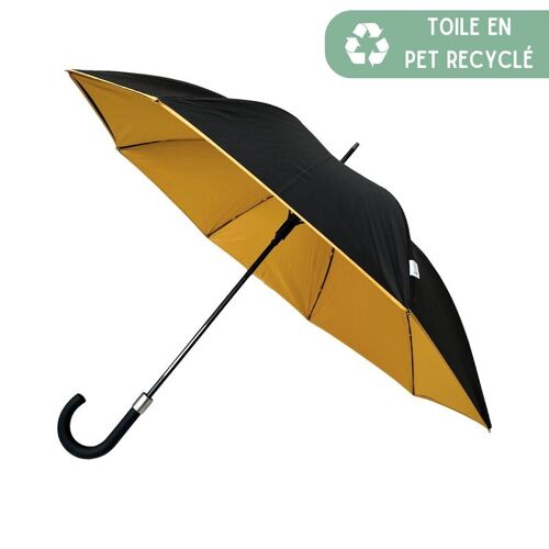 Grand Parapluie Double Toile Moutarde