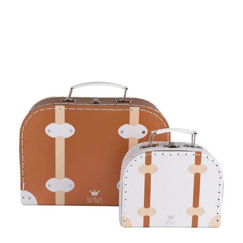 BamBam - Petite valise de voyage vintage marron