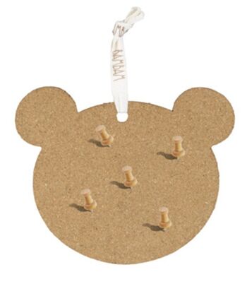 BamBam - Cork Bear pin board including 5 pins