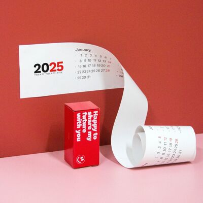 Calendario orizzontale 2025 | Progetta la tua sequenza temporale!