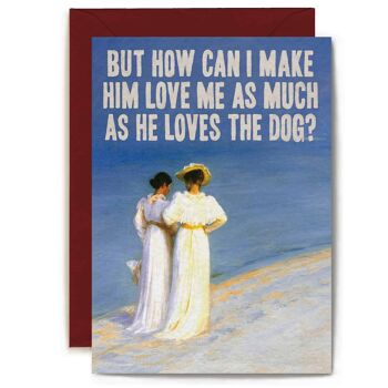 Love The Dog Card par Artijoke - Dog Card - Carte drôle 2