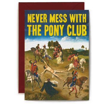 Carte Poney Club par Artijoke - Carte drôle 2