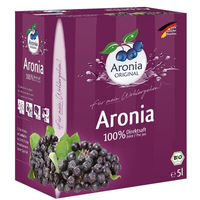 Aronia ecológica zumo 100% directo caja 5l