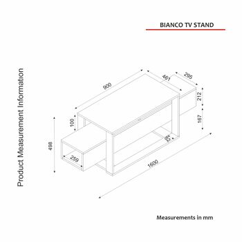 Meuble TV Bianco Beige Aspect Granit 2499 9