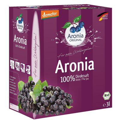 Demeter Aronia 100% succo diretto confezione da 3 l