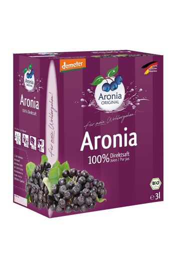 Demeter Aronia 100% jus direct carton 3l