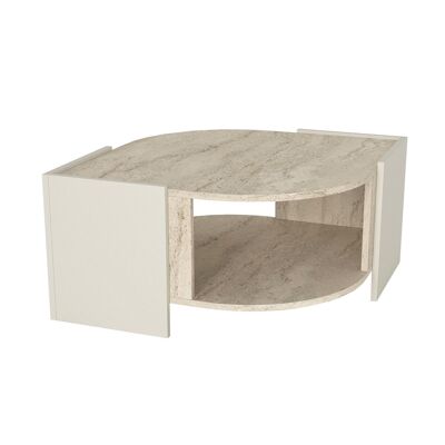 Mesa de centro Marbel aspecto granito beige