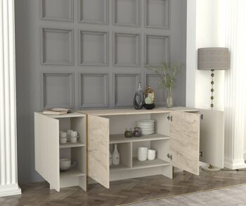 Buffet Veyron beige aspect granit 6