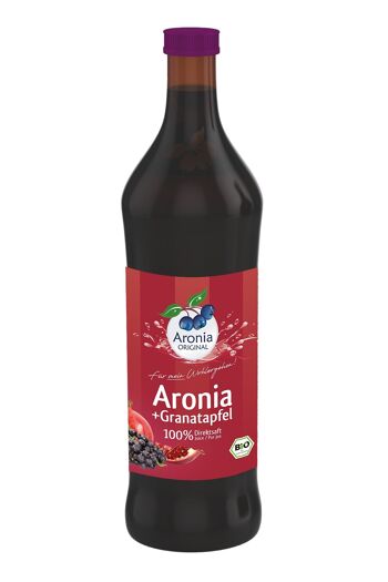 Aronia bio + grenade 100% jus direct 0,7l