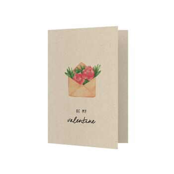 Carte de vœux A6/carte pliée en papier d’herbe durable 3