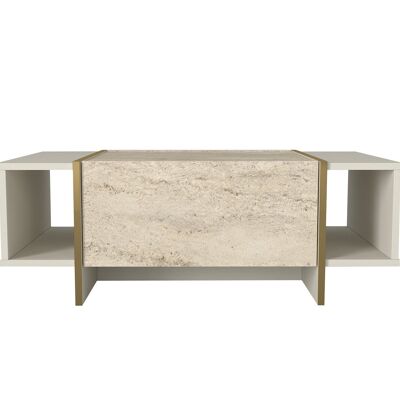 Mesa de centro Veyron aspecto granito beige