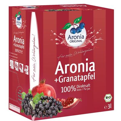 Aronia ecológica + granada zumo 100% directo