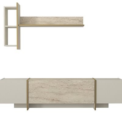 Unidad de pared Veyron aspecto granito beige