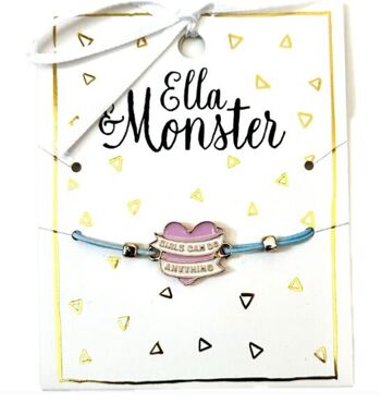 BRACELET LES FILLES PEUVENT TOUT FAIRE - PACK 6'