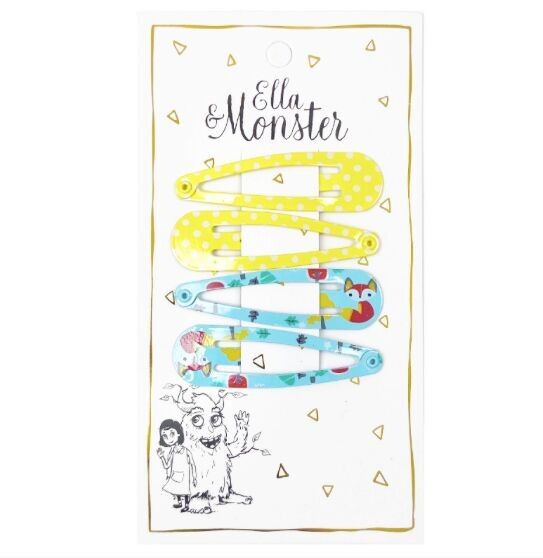 CLIP PER CAPELLI COMBI FOX – CONFEZIONE DA 6'