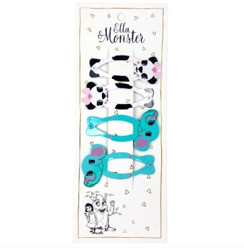 PANDA SET HAIR CLIP – 6’ER PACK