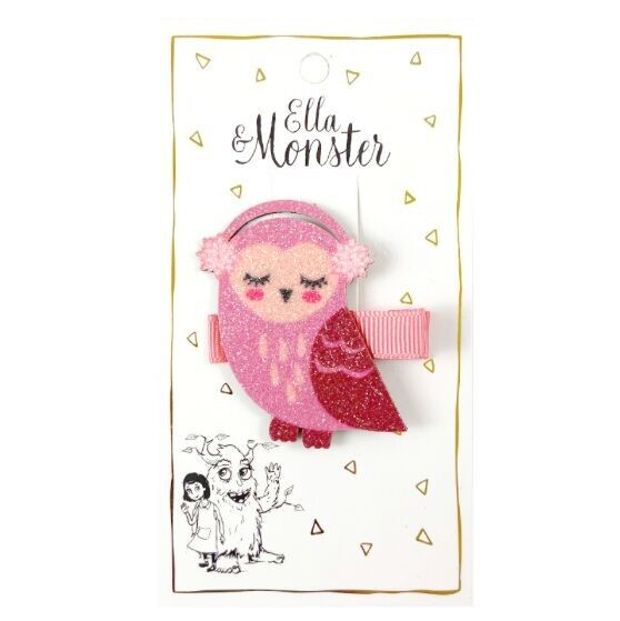 HAARSPANGE GLITZER EULE - PACCHETTO 6ER