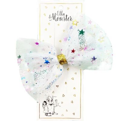 FIOCCO CONFETTI STELLA BIANCO - CONFEZIONE DA 6'