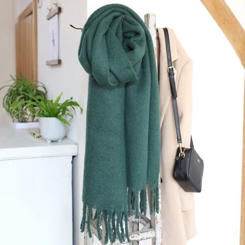 Green Recycled Oversized Scarf