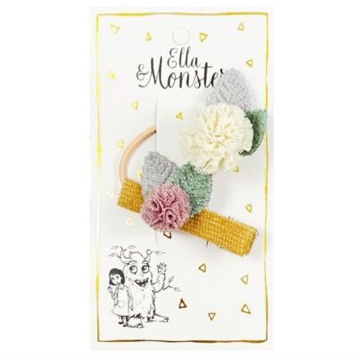 CONJUNTO DE FLORES ROMÁNTICAS BLANCO PACK DE 6'