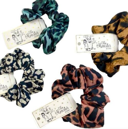 LEO SCRUNCHIES 4 FARBEN 16 STK.