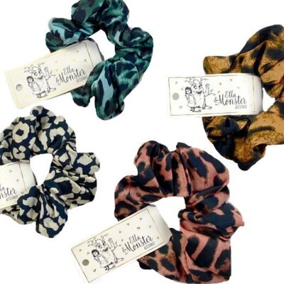 LEO SCRUNCHIES 4 FARBEN 16 STK.