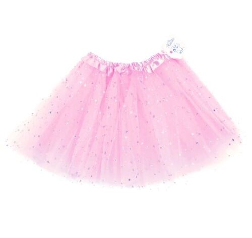 TULLE SKIRT WITH STARS - ROSE - 4'ER PACK