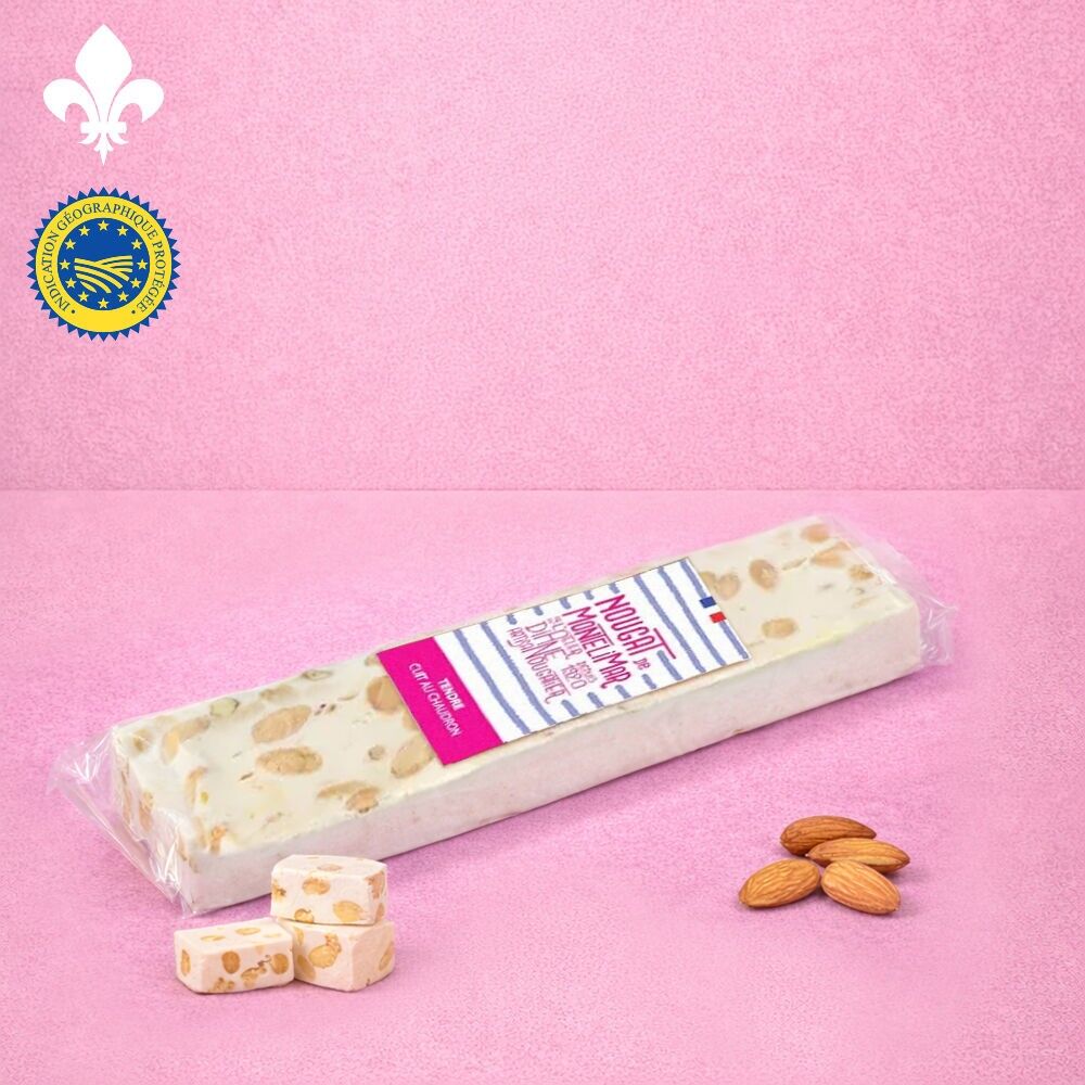 Nougat "Marinière" Montélimar soft Bar 100g in display
