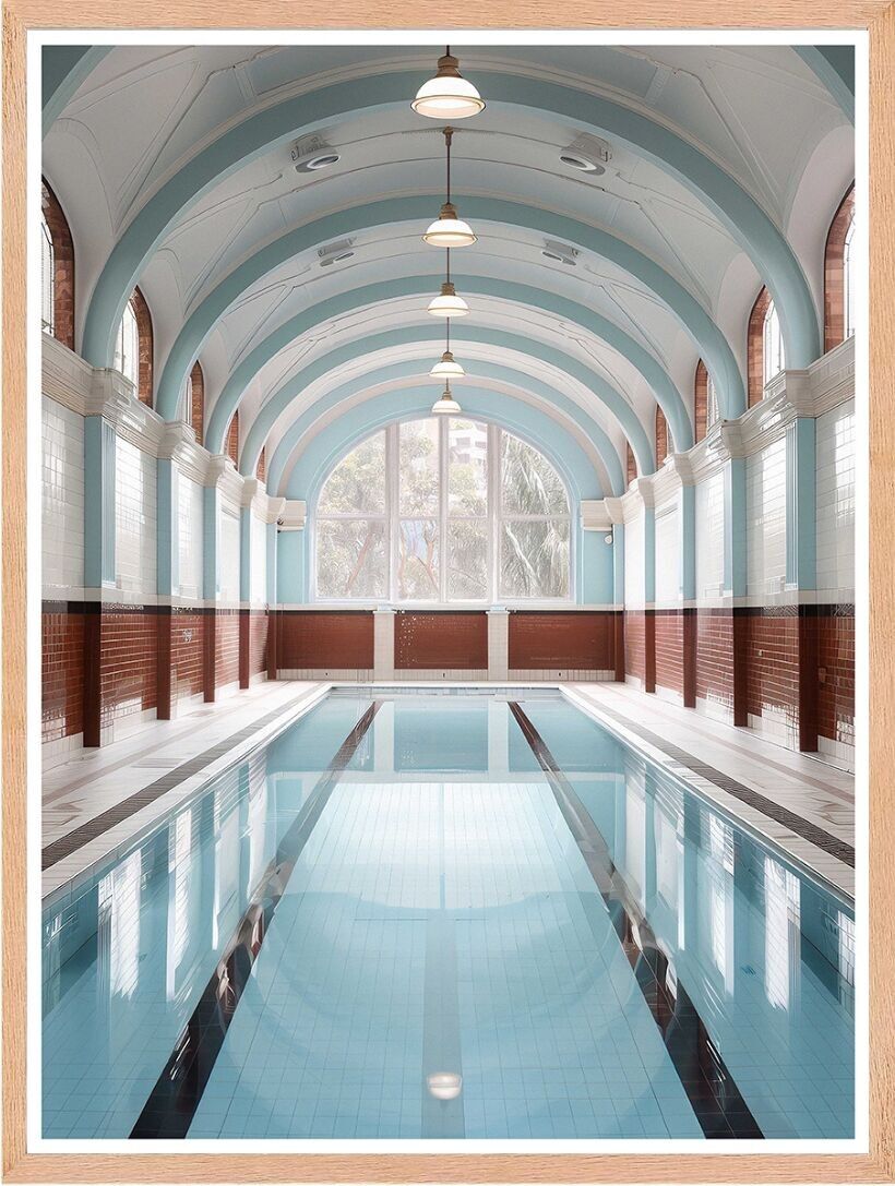 Affiche - Vintage Pools 01 (30x40 cm) - Hartman AI