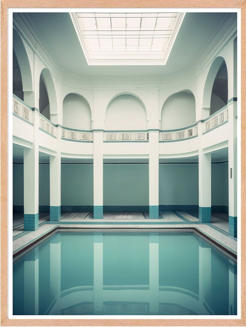 Poster - Vintage Pools 02 (30x40 cm) - Hartman AI