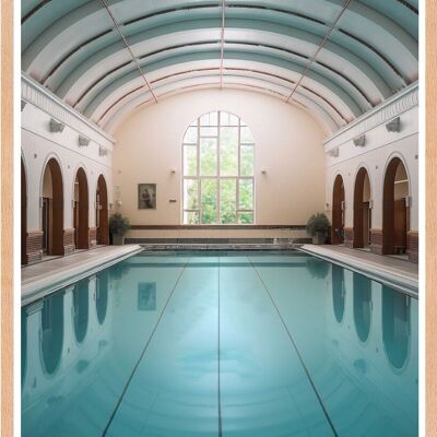 Poster - Piscine vintage 05 (30x40 cm) - Hartman AI