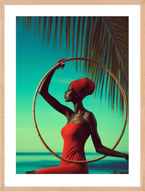 Affiche - Ebony Grace 04 (30x40 cm) - Hartman AI