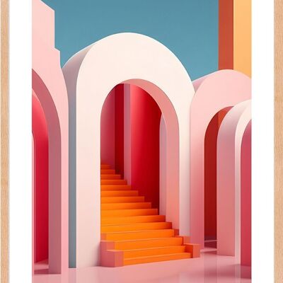 Poster - Pinky Perspectives 08 (30x40 cm) - Hartman AI