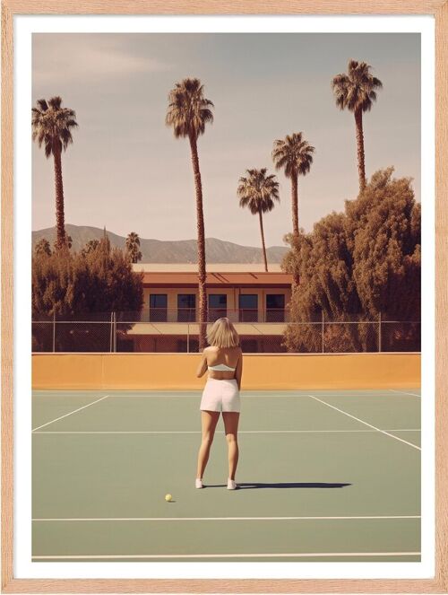 Affiche - Retro Tennis 01 (30x40 cm) - Hartman AI