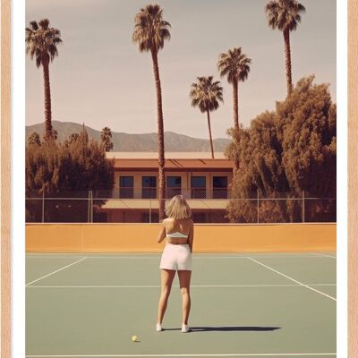 Poster - Retro Tennis 01 (30x40 cm) - Hartman AI