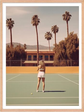 Affiche - Retro Tennis 01 (30x40 cm) - Hartman AI 1