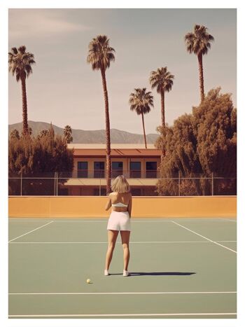 Affiche - Retro Tennis 01 (30x40 cm) - Hartman AI 2