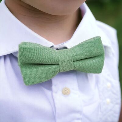 Pajarita verde menta para papá e hijo - Matching Elegance