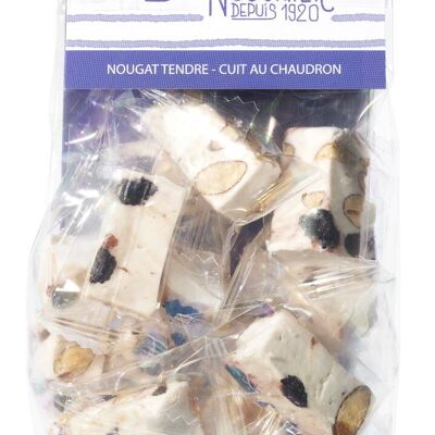 Nougat "Marinière" Amandes & Myrtille tendre Sachet cavalier 175g