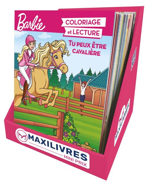 Box 30 livres de coloriage & d'activité Barbie