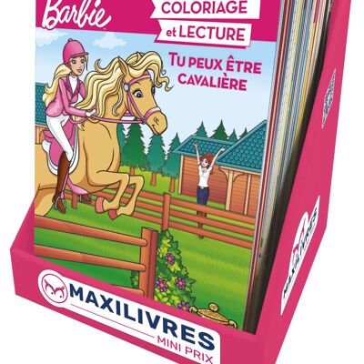 Caja de 30 libros para colorear y actividades de Barbie