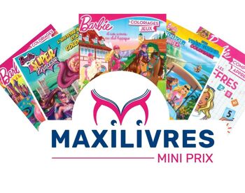 Box 30 livres de coloriage & d'activité Barbie 2