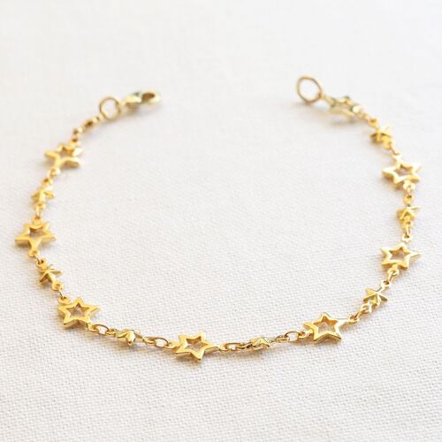 Gold stars choker necklace chain