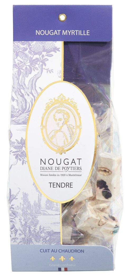 Nougat myrtille tendre sachet Château 175g