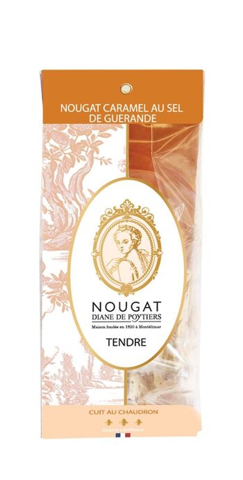 Nougat au caramel & sel de Guérande Sachet Château 175g 1