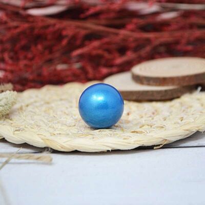 CAGE PREGNANCY BOLA BALL - METALLIC BLUE *DESTOCK*