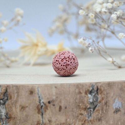 POROUS AROMATHERAPY LAVA BEAD - RUST *DESTOCK*