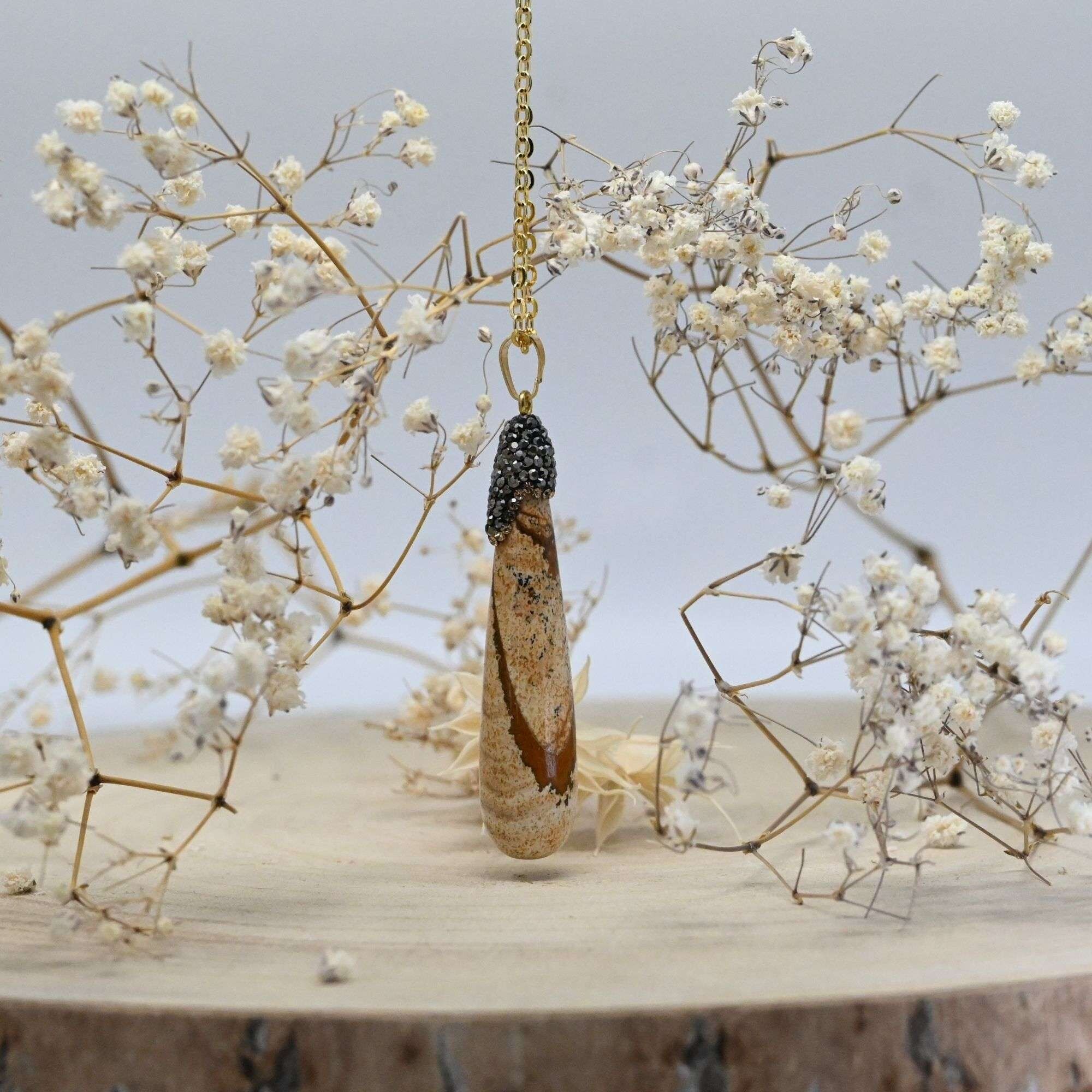 COLLIER EN PLAQUÉE OR AVEC PENDENTIF **DESTOCK**