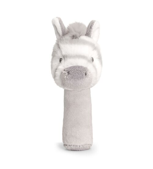 Peluche Hochet Zèbre 14cm - KEELECO BABY